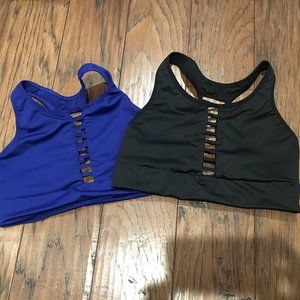 TWO Victoria's Secret Strappy Front Sports Bras